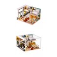 thumbnail image 1 of 2 Piezas, Luces LED, Los Mejores Regalos de Navidad para Niñas, Decoración para hogar Hugo casa en miniatura de bricolaje, 1 of 10