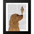thumbnail image 2 of Fab Funky 15x18 Black Modern Framed Museum Art Print Titled - Cocker Spaniel, Golden, Ice Cream, 2 of 5
