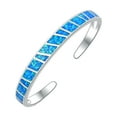 thumbnail image 1 of Maytalsory Wide Applicable Occasions Delicate And Exquisite Pink Fire Opals Stone Open Blue, 1 of 6