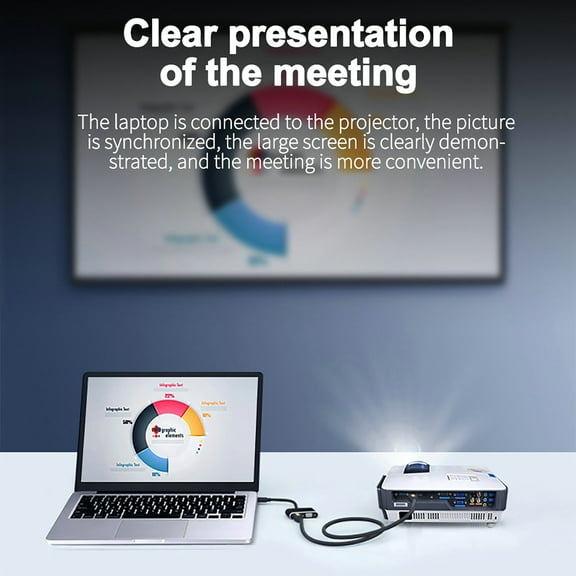 Naierhg USB3 0 to compatible VGA Video Adapter compatible Cable 2 in 1 Plug And Play High Speed Signal Transfer Portable 1080P 60HZ High Clarity Black