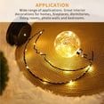 thumbnail image 2 of CNKOO Lampe en Forme de Lune Concise Support de Lampe Croissant Lumière Alimentée par Batterie Lumière de Nuit Lune avec Lumière Blanche Chaude pour Chambre, 2 of 9