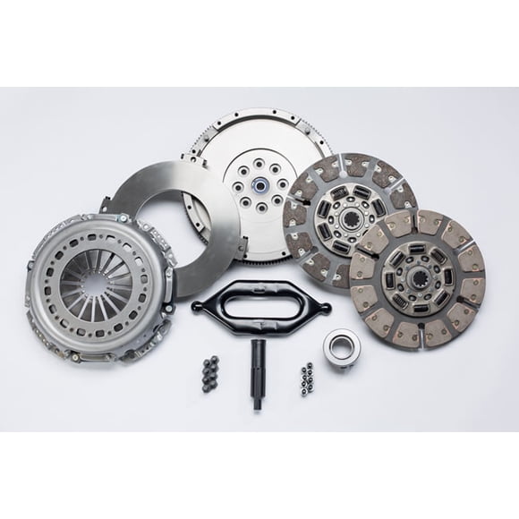 South Bend Clutch Clutch Set SDD3250-G Dual Disc; Ceramic/Organic Friction Material; With Clutch Disc/Hydraulics/Pressure Plate/Alignment Tool