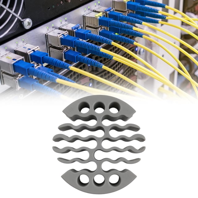Organizador de cable de red Se adapta a la categoría 6 Herramienta de fijación de cables Professional Dia. Herramienta de organización de soporte de Gris