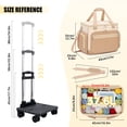 thumbnail image 5 of Rolling Craft Bag,Sewing Machine Tote,Large Sewing Accessories Storage with Wheels,Detachable Rolling Teacher Bag and Transport Tote for Craft,Teaching,Office, 5 of 9