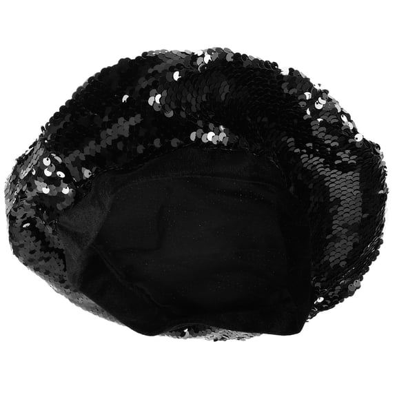 FOMIYES Fashion Beret Hat Black Acrylic Fibers for Women Girls 1Pack