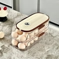 thumbnail image 2 of Hinati Clearance Sale Automatic Rolling Egg Fridge Dispenser Stackable Egg Container Kitchen and Pantry Organization Canisters for Fridge, Freezer, Pantry, Cabinet, Kitchen Organization and Storage, 2 of 9