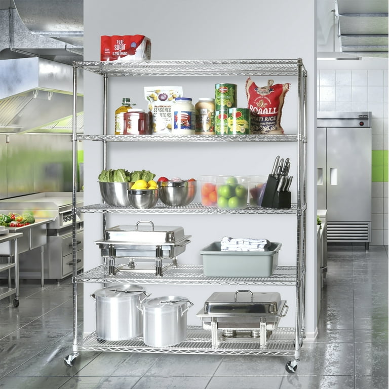 Commercial Kitchen Plastic Steel Cold Room Storage Rack for Restaurant -  China Stainless Steel Kitchen Display Shelves and Stainless Steel Storage Rack  Kitchen Rack Shelf price