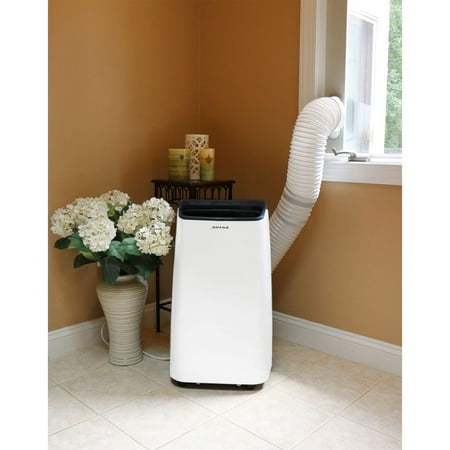 Amana - 450 Sq. Ft. Portable Air Conditioner - White/Black