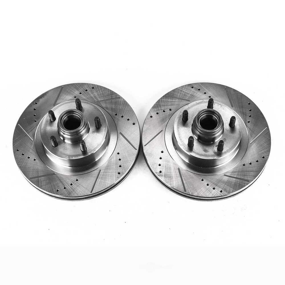 Power Stop AR8585XPR Evolution Drilled & Slotted Rotors -Front