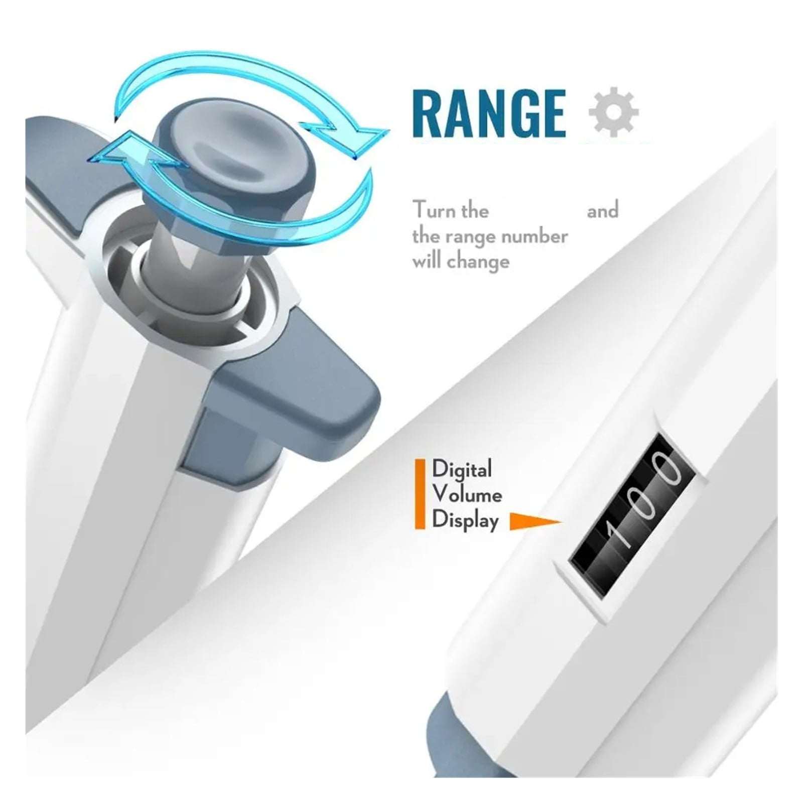 0.1:10000 ul Single:Channel Pipette(Digital Micropipette), Precision Adjustable Pipettor ,Precision & Accuracy