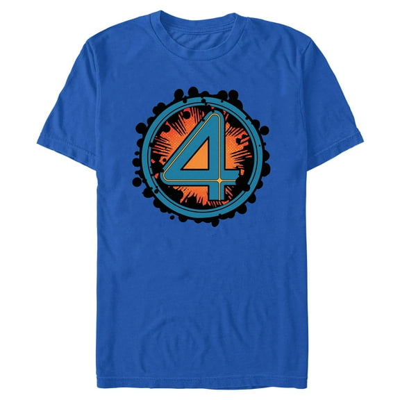 Mens The Fantastic Four: First Steps Halftone Number Logo T Shirt