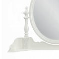 thumbnail image 4 of Dorie Vanity Dresser Mirror, 35x48, White Wood Floral, Beveled Edge, 4 of 5