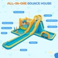 thumbnail image 3 of Eclife Inflatable Bounce House Water Slide with Blower, Backyard Water Park Combo with Slides, Splash Pool, Climbing Wall, Obstacle Course, Jumping Area for Indoor Outdoor, 3 of 5