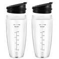 thumbnail image 2 of 24OZ Replacement Cups Compatible for Ninja Nutri BN401, BN701, SS101, BN400, BN800, BN801 Blender, 2 of 9