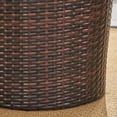 thumbnail image 6 of Philip Outdoor 3 Piece Wicker Chat Set with Cushions, Multibrown, Beige, 6 of 7