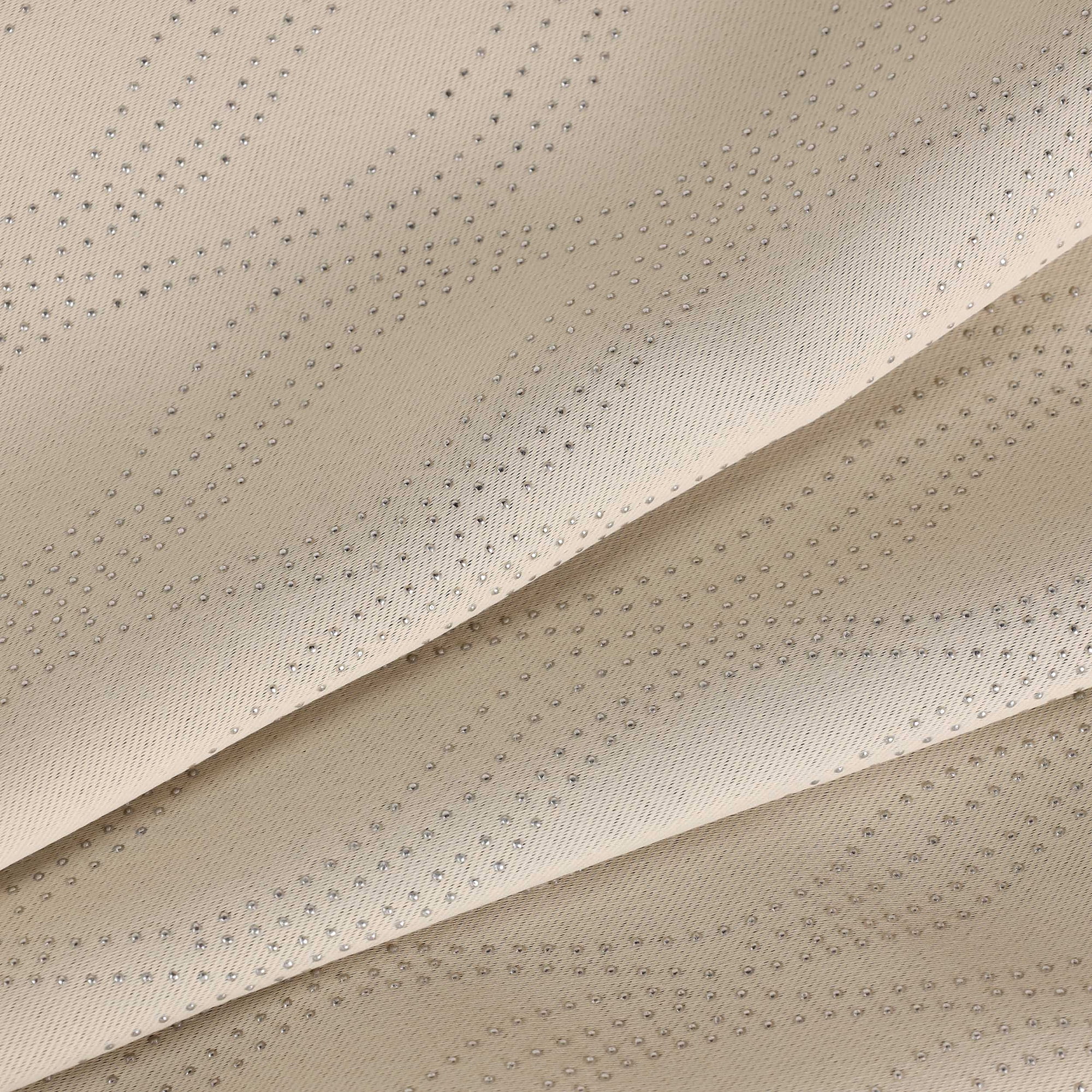 Superior Zuir Blackout Curtain Panel, 8 Grommets, Set of 2, 52" W x 96" L, Ivory