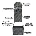 thumbnail image 2 of HAIICEN Magnetic Bottle Opener and Cap Catcher Wall Mounted Aged Silver for Fridge, 2 of 4