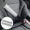 thumbnail image 4 of Amooca Funda suave para cinturón de seguridad de coche, cojines para cinturón de seguridad, 2 piezas, ajuste universal para todos los coches y mochila para una conducción más cómoda (gris claro), 4 of 4