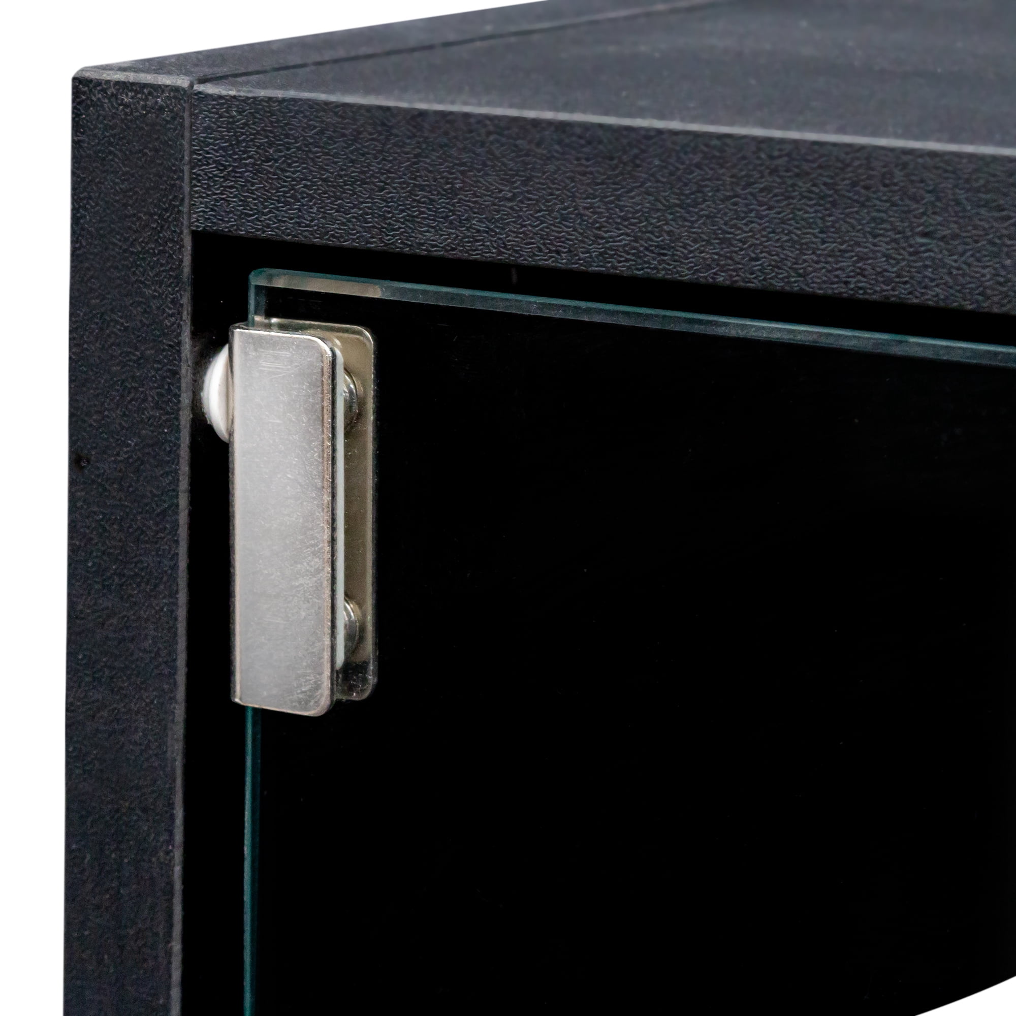 Leumius Shoe Box with RGB LED Light, Wooden Stackable Shoe Storage Box with Glass Door, Shoe Storage Bin Shoe Display Case for Sneakers Black