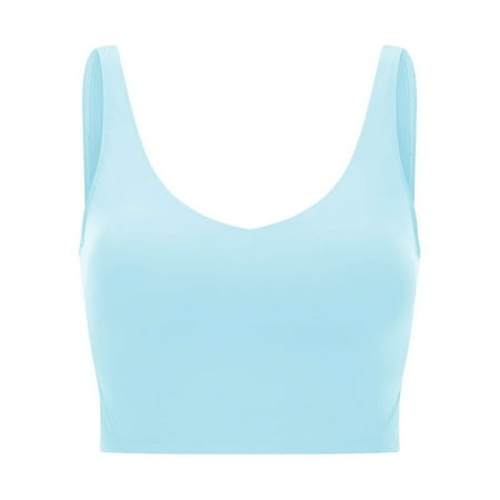 Womens  Sports Bra Longline Wirefree Padded with Medium Support