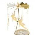 thumbnail image 3 of AMERTEER Auto Rotating Tea Light Votive Candle Holder Home Decoration -Star, 3 of 8