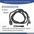 thumbnail image 3 of 11 Pin Vehicle Side Light Wiring Harness with Dust Cover 22413 26357 for Western Fisher Blizzard Sno, 3 of 5