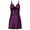 1-Purple, variant on Ersazi Sexy Women Versatile Comfort Temperament Solid Sexy Sleeping Dress Matching Pajamas for Couples Black S