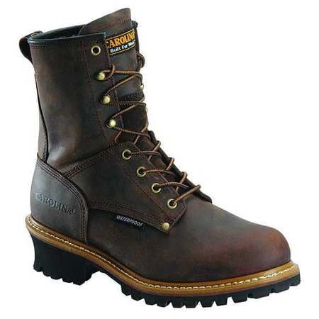 Carolina Shoes Carolina Shoe CA9821 Logger Boot,9-1/2,4E,Brown,Steel,PR, Men's