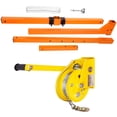 thumbnail image 2 of 1200-lb bright orange AC hoist with 60-ft steel rope and stand—ideal for AC units, heavy equipment, garages, and industrial use., 2 of 10