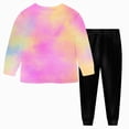thumbnail image 5 of TOWED22 Girls Boys Soft Pajamas Cotton Toddler Pjs Long Sleeve Kid Sleepwear Sets 6-12 Months 12-24 Months 2t 3t 4t 5t 6t 7t 8t 9t Children(Pink,4-5 Y), 5 of 7