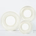 Efavormart 25 Pack | 10" Gold / White Vintage Porcelain Style Dessert Paper Plates, Heavy Duty ...