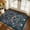 Dark green, variant on WETRBWEH Floral Entryway Rug 2x3, Front Door Small Throw Rugs for Entrance Bathroom Kitchen Indoor, Vintage Floral Washable Rug, Non-Slip Carpet Mats