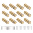thumbnail image 4 of Tornillos separadores, 12 piezas Tornillos separadores de acero inoxidable para pared Letrero de pared Herrajes de montaje Separador de vidrio Clavo Muy recomendable, 4 of 12