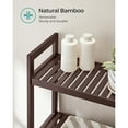 thumbnail image 5 of 3-Tier Bamboo Over The Toilet Storage - Adjustable Shelf Bathroom Organizer, Space-Saving & Easy Assembly, Fits Most Toilets, 5 of 9