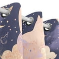 thumbnail image 3 of Cat in Moon Sky Clouds Black Out Curtains 72 Inch Length Curtains for Sliding Glass Doors Bedroom Living Room 2 Pack, 3 of 6