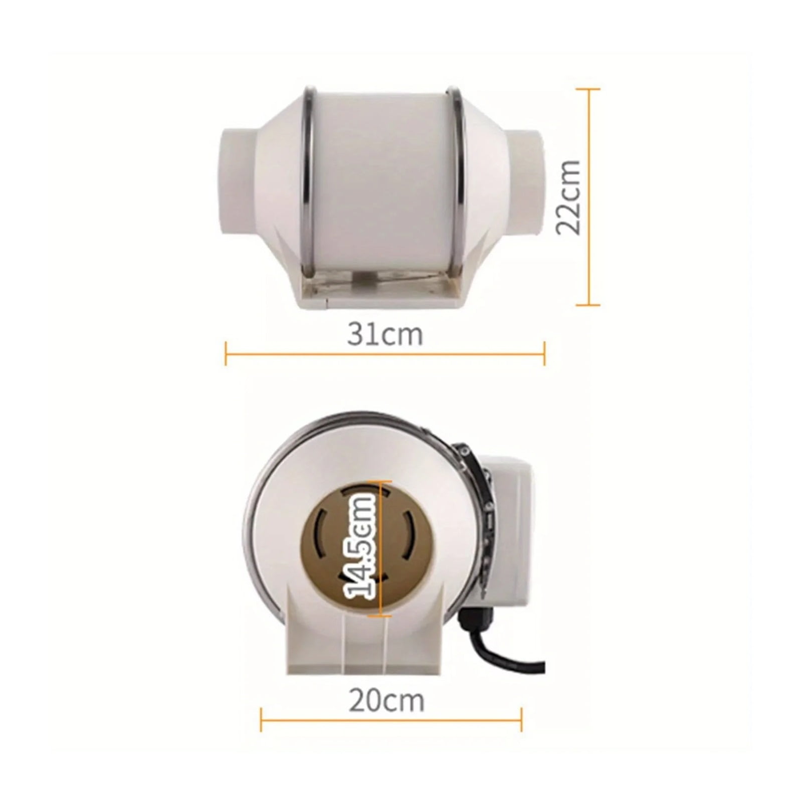 4'' 5'' 6" Inline Duct Fan Ventilation Exhaust Blower Fans Quiet for Ducting ,High Performance