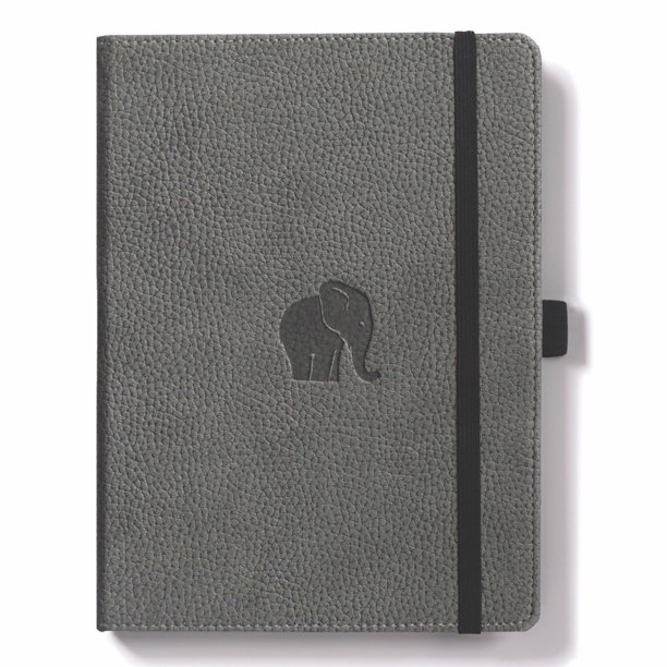 Dingbats Wildlife Grey Elephant Notebook Medium A5 6 3 X 8 5 Inch Hardcover Pu Leather Micro Perforated Plain 100gsm Cream Paper 192 Pages Walmart Com Walmart Com
