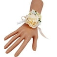 thumbnail image 1 of Wrist Corsage Wristband Roses Wrist Corsage, Man and Girl Brides Rose Wedding Flowers Accessories Prom Suit Decoration champán Soledad Flor de mano de corsage de muñeca, 1 of 10