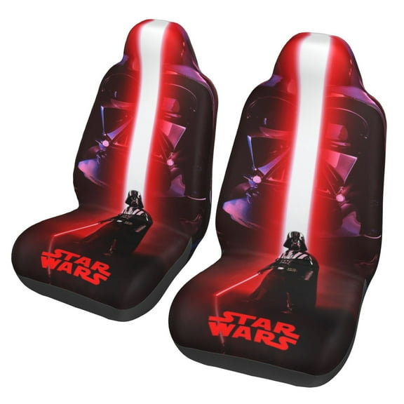 Car Seat Covers Set Of 2 Darth Vader Front Seat Accessories Protector Cover Cushion Auto Car Decor Stretch Elastic Universal Fit For Most Vehicle Car Suv Truck