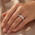 thumbnail image 5 of Pompeii 1 1/2 Ct U Shape Prong Diamond Wedding Ring 14K White Gold (H/I,I1-I2), 5 of 5