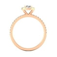 thumbnail image 2 of 1/2ctw Diamond Halo Engagement Ring in 10k Rose Gold, 2 of 4