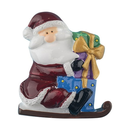 

KFIWSZC Ornaments For Christmas Christmas Fridge Magnets Funny Ornaments Resin Fridge Magnets With Santa Hats Fall Table Centerpieces Coffee Table Centerpiece