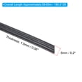 thumbnail image 2 of Unique Bargains Wicker Repair Kit, Synthetic Rattan Material Replacement DIY Set, Black, 2 of 5