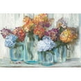 thumbnail image 3 of Rowan, Carol 24x17 Black Modern Framed Museum Art Print Titled - Fall Hydrangeas in Glass Jar Crop, 3 of 5