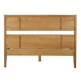 thumbnail image 4 of Walker Edison Malyn Queen Solid Wood Modern Platform Bed in Caramel, 4 of 5