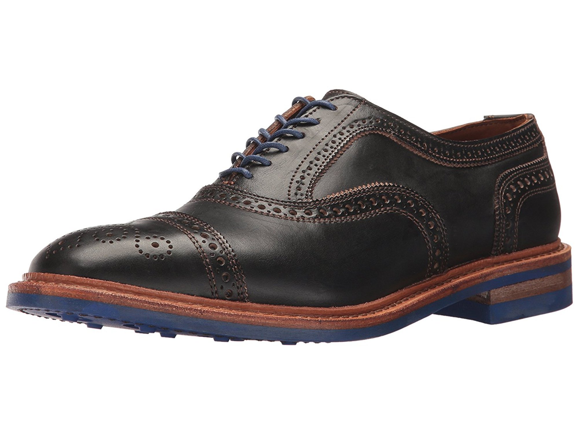 Allen Edmonds Men's Strandmok Cap Toe with Perfing, Black Chromexcel