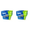 (2 pack) (2 pack) Ziploc Container with One Press Seal, To Go Variety Pack, 7 count