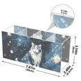 thumbnail image 3 of Cat Blue Pencil Pen Cosmetic Holder Cup Makeup Brush Holder Desk Accessories Holder Acrylic Organizer for Office School Home, 3 of 7