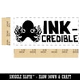 thumbnail image 2 of Ink-credible Incredible Octopus Teacher Student School Self-Inking Rubber Stamp Ink Stamper - Brown Ink - Small 1-1/2 Inch, 2 of 7