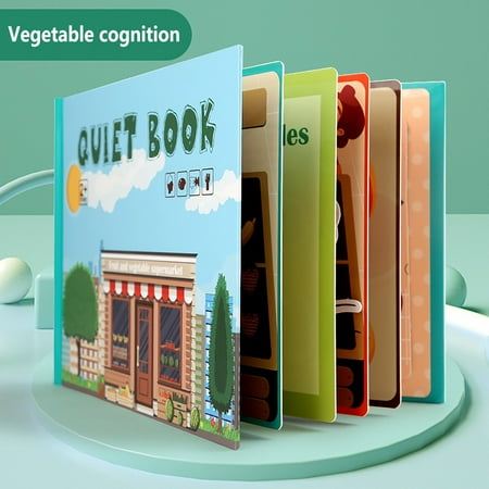 

RnemiTe-amo Deals！Learning Materials Montessori Busy Book For Kids To Learning Skills Baby Enlightenment Book Puzzle Book